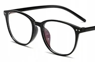 Okulary korekcyjne, oprawki, szkła - Okulary korekcyjne plusy do czytania czarne +3.5 - miniaturka - grafika 1