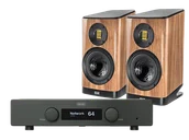 Zestawy stereo - Hegel H120 (czarny) + VELA BS403.2 (orzech) - miniaturka - grafika 1