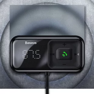 Baseus S-16 Transmiter FM Bluetooth 5.0 2x USB ładowarka samochodowa AUX MP3 TF micro SD 3,1 A czarny (CCTM-E01) - Ładowarki samochodowe - miniaturka - grafika 11
