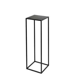 Kwietnik osłonka stojak Evron 19x19x62 cm czarny metalowy loft - Kwietniki - miniaturka - grafika 1