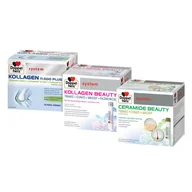 Suplementy diety - Doppelherz® system KOLLAGEN BEAUTY + KOLLAGEN 11.000 PLUS + CERAMIDE BEAUTY 3x30 ampułek ZESTAW - miniaturka - grafika 1