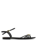 Sandały damskie - Gino Rossi Sandały ROSE-SLT569P-19 Czarny - miniaturka - grafika 1