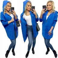 Płaszcze damskie - ALPAKI SUWAK PŁASZCZ WEŁNA KOLORY oversize DŁUGI - miniaturka - grafika 1