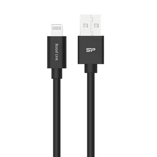 Silicon Power Kabel USB - Lightning LK15AL 1M PVC Mfi Black SP1M0ASYLK15AL1K - Kable USB - miniaturka - grafika 2