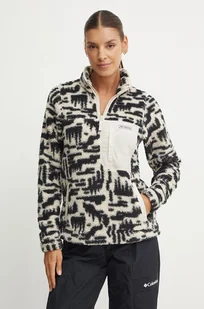 Columbia bluza sportowa West Bend kolor beżowy wzorzysta 2085734 - Bluzy damskie - miniaturka - grafika 1