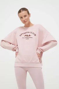 Fila bluza damska kolor różowy z aplikacją - Bluzy damskie - miniaturka - grafika 1