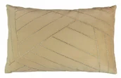 Poszewki na poduszki - Poszewka dekoracyjna 30x50 Kenya beżowa welurowa ćwieki Domarex - miniaturka - grafika 1