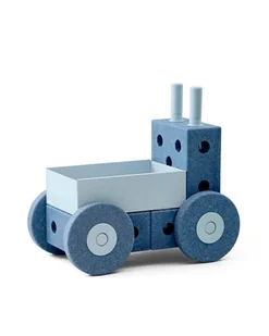 MODU - Pchacz 3w1 - Deep Blue / Sky Blue - Zestawy naczyń dla dzieci - miniaturka - grafika 1