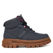 Buty dla chłopców - Trzewiki Tommy Hilfiger T3X5-34129-1696 D Granatowy - miniaturka - grafika 1