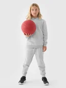 Spodnie i spodenki dla chłopców - 4F Spodnie dresowe joggery chłopięce - szare 140 (9-10 lat) - miniaturka - grafika 1