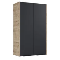 Szafki łazienkowe - Szafka łazienkowa wisząca czarno-brązowa 100 x 59,6 cm Elita - miniaturka - grafika 1