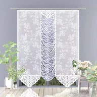 Firany - Firanka żakardowa gotowa Ziria 150x250 cm biała 250 cm 150 cm - miniaturka - grafika 1