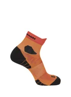 Skarpetki i podkolanówki sportowe - Skarpety do biegania Salomon Aero Ankle - red orange/turmeric - miniaturka - grafika 1