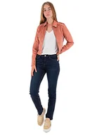 Kurtki damskie - Morgan Damska kurtka Blouson Court Suédine 222-gsud, kolor rdzy, 36 - miniaturka - grafika 1