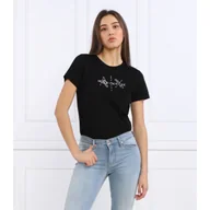 Koszulki i topy damskie - Armani Exchange T-shirt | Regular Fit - miniaturka - grafika 1