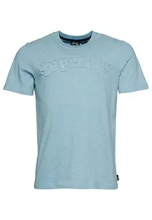 Superdry Koszulka męska z nadrukiem, Kamienny Blue Marl, XL - Koszulki męskie - miniaturka - grafika 1