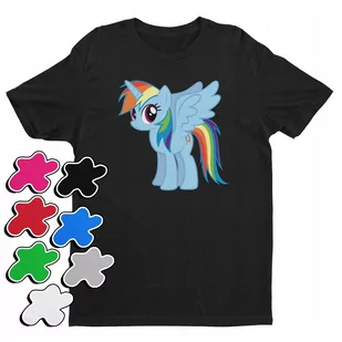 KOSZULKA DZIECIĘCA Z NADRUKIEM MY LITTLE PONY RAINBOW DASH -XXS 98-104 - Moda i Uroda OUTLET - miniaturka - grafika 1