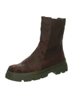 Botki damskie - Think! Skórzane sztyblety w kolorze brązowym - miniaturka - grafika 1