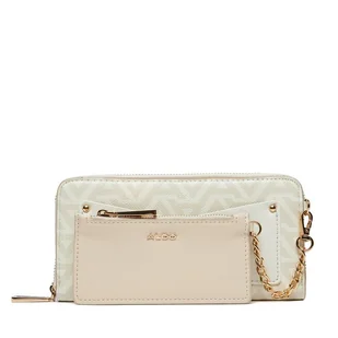Duży Portfel Damski Aldo Esai 13629910 Écru - Portfele - miniaturka - grafika 1