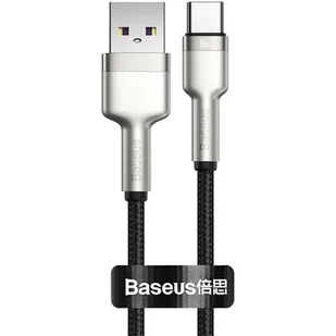 Baseus Cafule Metal Data kabel USB - USB Typ C 66W Quick Charge 25cm czarny (CAKF000001) CAKF000001 - Kable USB - miniaturka - grafika 1