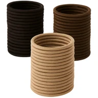 Ozdoby do włosów - Gumki do Włosów Brązowe Beżowe Zestaw 100 Sztuk Cienkie Lekkie i Wygodne - miniaturka - grafika 1