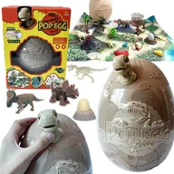 Zabawki interaktywne dla dzieci - Zestaw Mega Jajo Dinozaura Niespodzianka Figurki Dnozaurów Mata Światło - miniaturka - grafika 1