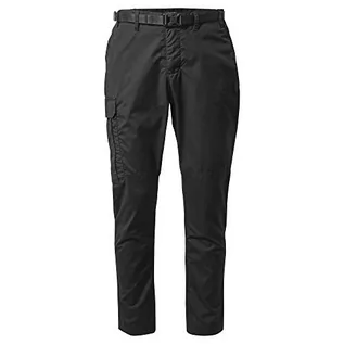 Spodenki męskie - Craghoppers Męskie spodnie trekkingowe Kiwi Slim, Czarny, 32W - grafika 1