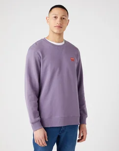 WRANGLER SIGN OFF CREW MĘSKA BLUZA KLASYCZNA LOGO NAVY W661HA114 112320286 - Wrangler - Bluzy męskie - miniaturka - grafika 1