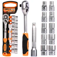 Klucze i nasadki - Coofix Zestaw kluczy nasadowych 10-22mm z grzechotką 1/2" CFH-B06004 - miniaturka - grafika 1