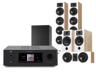 Kino domowe - NAD T 778 (czarny) + Diva 6 + 3 + 7 (dąb) + BASSO 880 (czarny) - miniaturka - grafika 1
