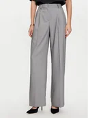 Spodnie damskie - Imperial Spodnie materiałowe P1U5IIC Szary Wide Leg - miniaturka - grafika 1