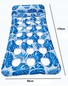 Zabawki i gry sportowe - Materac Dmuchany Materac Do Plywania Kolorowy Materac 175x90cm Niebieski - miniaturka - grafika 1