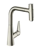 Baterie kuchenne - Hansgrohe Talis Select M51 - Bateria zlewozmywakowa z wyciąganą wylewką, stal szlachetna optyczna 72824800 - miniaturka - grafika 1