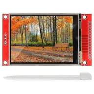 Akcesoria fotograficzne - 2,8-calowy wyświetlacz LCD SPI TFT o przekątnej 2,8 cala ILI9341 Panel dotykowy TFT LCD 320X240 TFT LCD Moduł wyświetlacza 5 V / 3,3 V STM32 z piór... - miniaturka - grafika 1