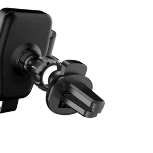 Dudao grawitacyjny uchwyt samochodowy na kratkę wentylacyjną bezprzewodowa ładowarka Qi 10W czarny (F3Plus black) - Ładowarki do telefonów - miniaturka - grafika 4
