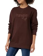 Bluzy męskie - Wrangler Męska bluza z logo Crew Sweat, Potting Soil, M - miniaturka - grafika 1