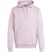 Bluzy męskie - Bluza męska adidas Essentials Fleece Hoodie fioletowa IN0328 L - miniaturka - grafika 1
