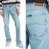 Spodnie męskie - Lee LEON SLIM BOOTCUT Raine DOPASOWANE LEKKO ROZSZERZANE BLUE DżINS W32 L32 - miniaturka - grafika 1