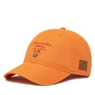 Czapki męskie - Czapka z daszkiem Aeronautica Militare 251HA1204CT2476 Beżowy - miniaturka - grafika 1