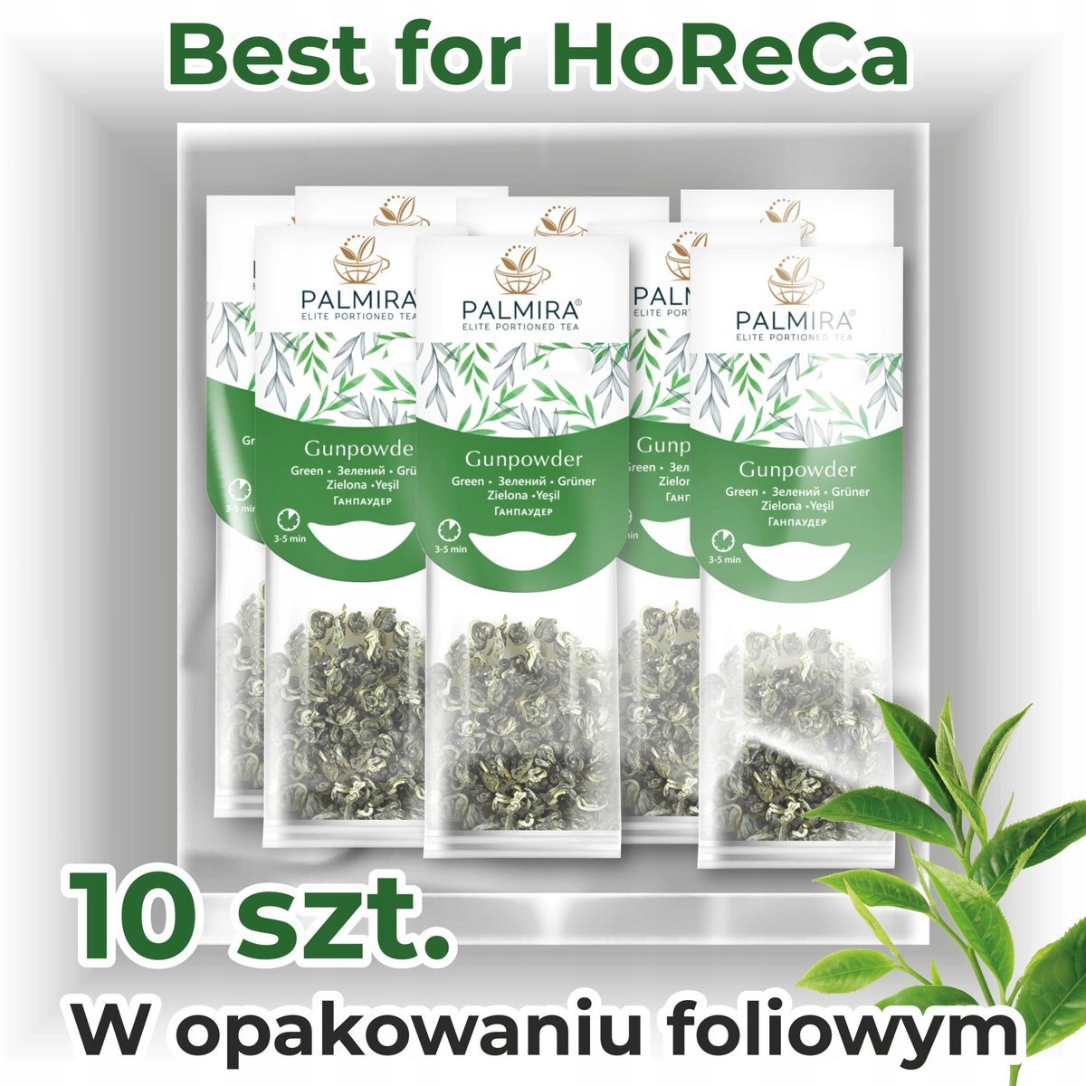 Palmira Gunpowder - liściasta zielona herbata do filiżanki