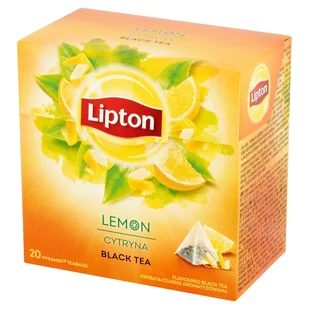 Herbata czarna aromatyzowana Lipton Cytryna 20x1,7g - Herbata - miniaturka - grafika 1