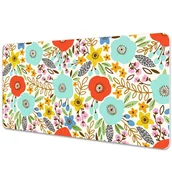 Podkładki na biurko - Ochronna podkładka na biurko Łąka kwiaty 90x45 cm - miniaturka - grafika 1