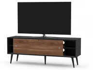 Szafki RTV - Drewniana Szafka Rtv Sonorous Retro Rtra-140-Blk-Cwn Szerokość 140 Cm - miniaturka - grafika 1