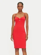 Sukienki - ONLY Sukienka letnia Janna 15343601 Czerwony Slim Fit - miniaturka - grafika 1