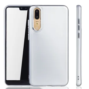 Huawei P20 Cover - Pokrowiec na telefon Huawei P20 - Etui na telefon w kolorze srebrnym - Etui i futerały do telefonów - miniaturka - grafika 1
