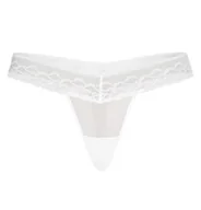 Komplety bielizny - Stringi koronkowe siateczkowe Leo białe, Teyli - miniaturka - grafika 1