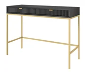 Meble do sypialni - Toaletka Nova T104 Złoty / Czarna - miniaturka - grafika 1