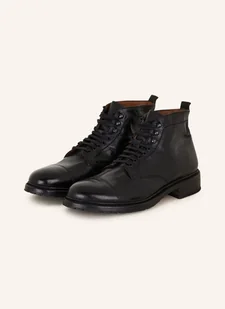 Cordwainer Botki Sznurowane schwarz - Botki damskie - miniaturka - grafika 1