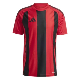 Męska Koszulka z krótkim rękawem ADIDAS STRIPED 24 JSY IW4556 – Czerwony - Koszulki sportowe męskie - miniaturka - grafika 1