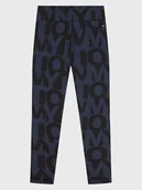 Legginsy - Tommy Hilfiger Legginsy KG0KG07123 M Granatowy Slim Fit - miniaturka - grafika 1
